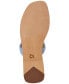 Фото #5 товара Women's Harmoni Leather Double Band Slide Flat Sandals