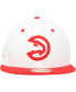 ფოტო #3 პროდუქტის Men's White/Red Atlanta Hawks Throwback 2Tone 59FIFTY Fitted Hat