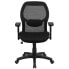 Фото #3 товара Mid-Back Black Super Mesh Executive Swivel Chair With Adjustable Arms