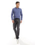 Farah blanes long sleeve polo in blue