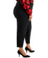 Фото #6 товара Plus Size Solid Ankle Pants