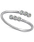 ფოტო #1 პროდუქტის Cubic Zirconia Bezel Bypass Ring, Created for Macy's