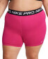 ფოტო #1 პროდუქტის Plus Size Active Pro-365 Dri-FIT Elastic Logo Shorts