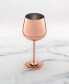 18 Oz Copper Stainless Steel White Wine Glasses, Set of 4