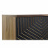 TV furniture DKD Home Decor Black Natural Wood 130 x 40 x 57 cm