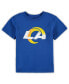 ფოტო #1 პროდუქტის Preschool Boys and Girls Royal Los Angeles Rams Team Logo T-shirt