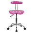 Фото #3 товара Vibrant Candy Heart And Chrome Swivel Task Chair With Tractor Seat