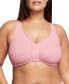 Women's Full Figure Plus Size Complete Comfort Wirefree Cotton T-Back Bra