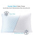 Memory Foam Gel Infused Reversible Cooling 2-Pack Pillow, King