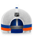 ფოტო #4 პროდუქტის Men's Royal, White New York Islanders Fundamental Striped Trucker Adjustable Hat