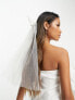 Фото #2 товара Forever New Bridal exclusive tulle bow clip-on veil in ivory