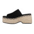 Фото #3 товара TOMS Laila Mule Platform Espadrille Womens Black Casual Sandals 10020762T-001