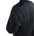 Scoop Women's Oversized Satin Bomber Jacket with Rouched Sleeves Black M 8-10