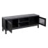 TV furniture SHADOW Black Mindi wood 150 x 40 x 55 cm