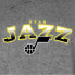 NBA Utah Jazz Women's Ombre Arch Print Burnout Crew Neck Fleece Sweatshirt - L