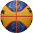 Фото #4 товара Wilson Basketball FIBA 3X3 Replica Ball 2020 WT, Size: 6, Rubber, for Indoor and Outdoor Use, Yellow/Blue, WTB1033XB2020, WTB0533XB2020, Orange/Blue Navy