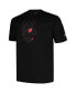 Фото #2 товара Men's Black Wisconsin Badgers Big and Tall Pop T-shirt