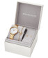 ფოტო #4 პროდუქტის Women's Pyper Two-Hand Gold-Tone Stainless Steel Bracelet Watch 32mm and Earrings Set, 3 Pieces