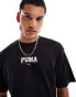 Фото #2 товара Puma central logo t-shirt in black