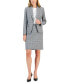 ფოტო #1 პროდუქტის Women's Glen Plaid Single-Button Skirt Suit
