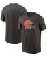 Фото #1 товара Men's Brown Cleveland Browns Primary Logo T-shirt