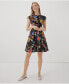 Фото #1 товара Платье женское PACT органического хлопка Fit & Flare с рукавами лепестками