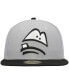 ფოტო #3 პროდუქტის Men's Gray Lansing Lugnuts Authentic Collection Road 59FIFTY Fitted Hat