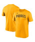Фото #2 товара Men's Gold San Diego Padres Wordmark Legend T-shirt