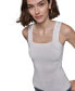 Фото #8 товара Women's Logo-Strap Square-Neck Top