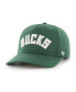 ფოტო #3 პროდუქტის Men's Hunter Green Milwaukee Bucks Contra Hitch Snapback Hat