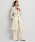 Фото #6 товара Women's Single-Breasted Belted Trench Coat