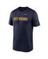 Фото #3 товара Men's Navy West Virginia Mountaineers Primetime Legend Wordmark T-Shirt