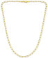 Фото #6 товара Paperclip Link 16" Chain Necklace, in 18k Gold-Plated Sterling Silver or Sterling Silver, Created for Macy's