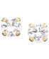 ფოტო #1 პროდუქტის Children's 14k Gold Cubic Zirconia Stud