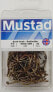 Фото #2 товара Mustad Classic Beak Baitholder Hook, Size 4/0, Forged, Long Shank, 50pk