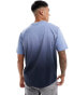 BOSS Orange gradient relaxed fit t-shirt in blue