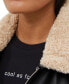 Фото #3 товара Women's Faux-Leather Long-Sleeve Coat