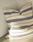 Striped cotton cushion cover x tensira Синий, 50 x 50 см - фото #8