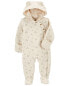 Baby Hooded Quilted Jumpsuit NB