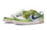 【定制球鞋】 Nike Dunk Low 夏至 节气系列 新中式 解构 手绘喷绘 低帮 板鞋 GS 绿灰棕 特殊鞋盒 / Кроссовки Nike Dunk Low FD1232-002