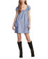 ფოტო #1 პროდუქტის Women's Market Puff-Sleeve Shift Dress