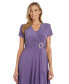 Фото #4 товара R&M Richards Short-Sleeve Faux-Wrap Dress