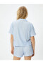 Фото #4 товара Пижама Koton Button-Up Viscose Shorts