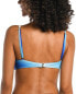 La Blanca Women's Over The Shoulder Wrap Bikini Top, Sapphire//Ocean Oasis, 4