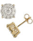 ფოტო #1 პროდუქტის Diamond Halo Stud Earrings (1 ct. t.w.) in 14k Gold, White Gold or Rose Gold