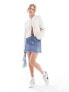 Фото #7 товара Levi's Recrafted icon denim skirt in mid blue