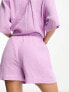 Фото #4 товара Lindex beach high waist cheesecloth textured short co-ord in lilac