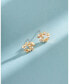 Crystal Flower Open Stud Extra Small Earrings