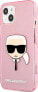 Фото #2 товара Karl Lagerfeld Karl Lagerfeld KLHCP13SKHTUGLP iPhone 13 mini 5,4" różowy/pink hardcase Glitter Karl`s Head