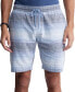 ფოტო #1 პროდუქტის Men's Striped Drawstring 9" Shorts
